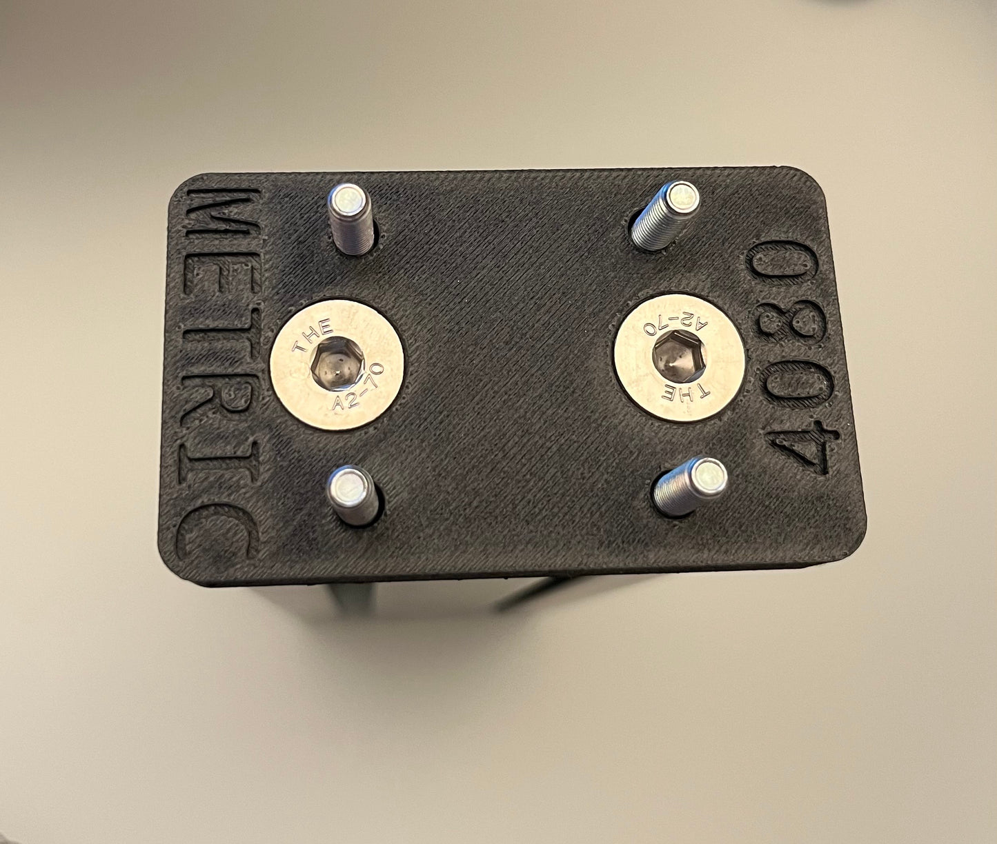 Metric 4080 Extrusion - SGR15 Rail Guide Adapter Plate