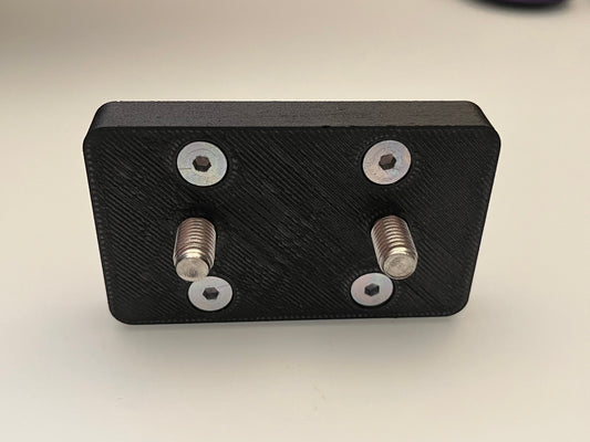 Metric 4080 Extrusion - SGR15 Rail Guide Adapter Plate