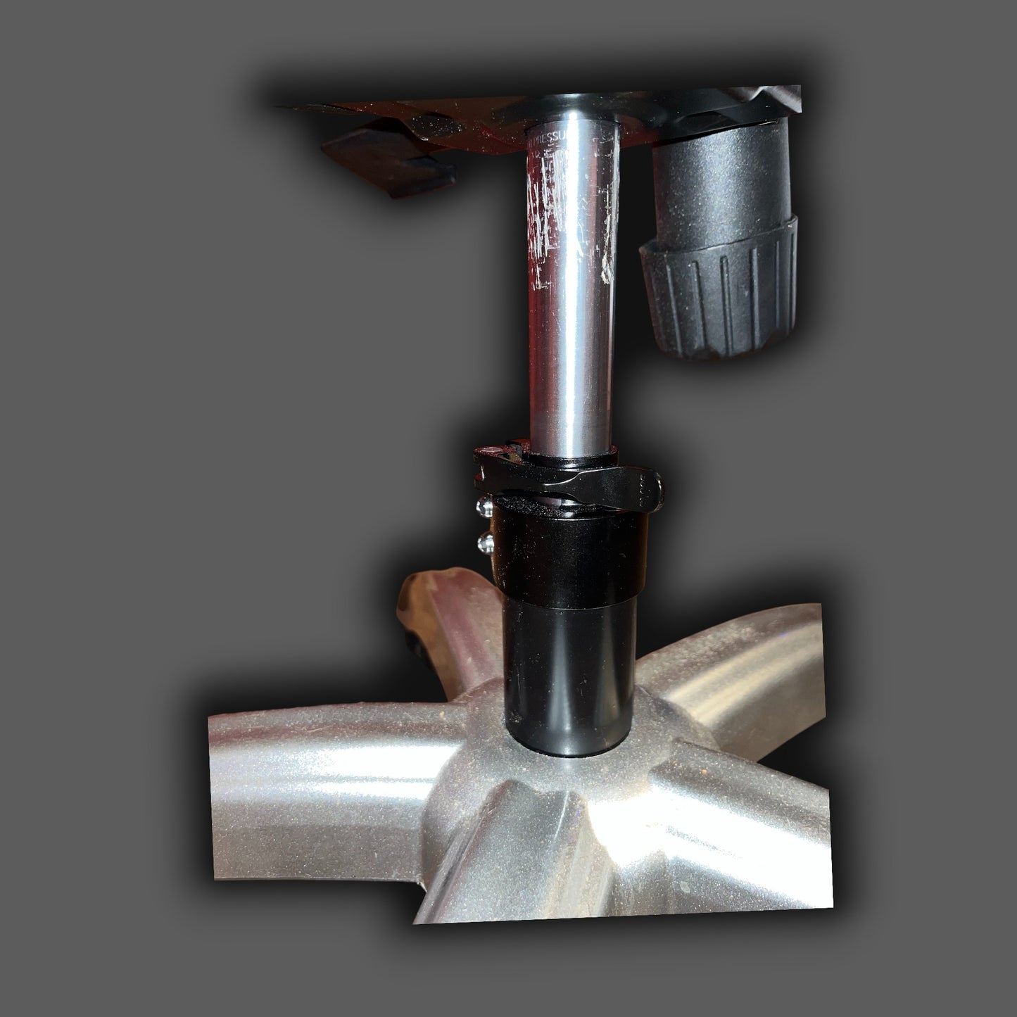 Office Chair Rotation Lock - Black Anodized