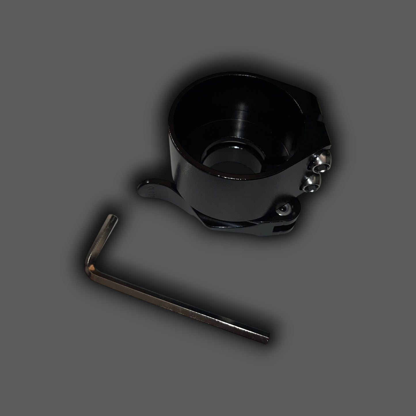 Office Chair Rotation Lock - Black Anodized